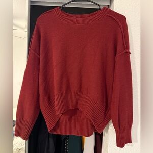 Sincerely Jules Rich Red Crew Neck Sweater